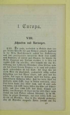 VIII. Schweden und Norwegen