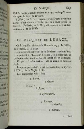 Le Marquisat De Lusace.