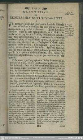 Caput XXXVII. De geographia Novi Testamenti