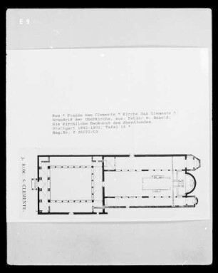 Grundriss von San Clemente