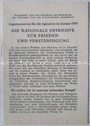 Anleitung für Propagandisten der Nationalen Front
