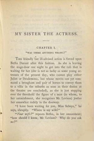 My sister the actress : a novel, 2