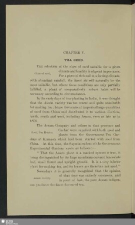 Chapter V. Tea seed