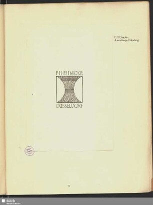 F. H. Ehmcke [Ausstellung]