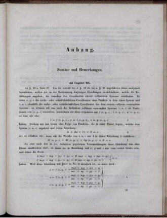 Anhang. Zusätze und Bemerkungen.