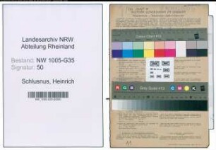 Entnazifizierung Heinrich Schlusnus , geb. 06.08.1888 (Kammersaenger)