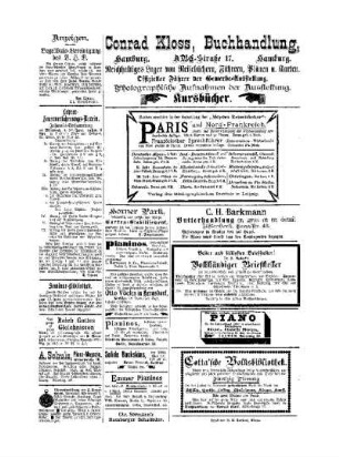 Anzeigen : Beilage zu No. 23 der Pädagogischen Reform