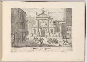 Chiesa di San Tomaso (Die Kirche San Tommaso in Venedig, Bl. 28 der Folge "Le Fabriche, e Vedute di Venetia")