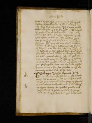Prologus secundus sive thema secundum