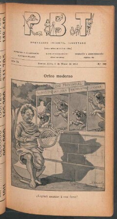 Orfeo moderno - [Caricatura]