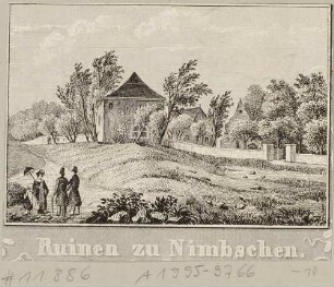 Die Ruinen des Klosters Nimbschen südlich von Grimma (Grimma-Nimbschen)