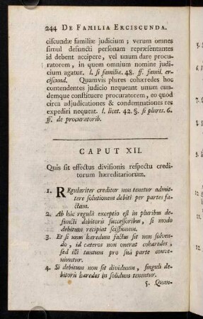 244-276, Caput XII.