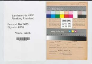 Entnazifizierung Jakob Van De Venne , geb. 18.12.1899 (Gastwirt)