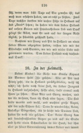 10. In der Heimath