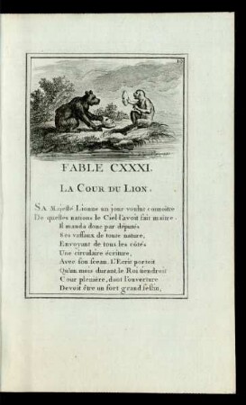 Fable CXXXI. La Cour Du Lion.