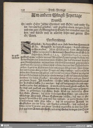 Am andern Pfingst-Feyertage