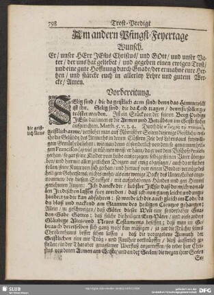 Am andern Pfingst-Feyertage