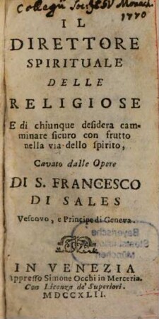 Il direttore spirituale delle religiose