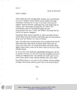 Brief 39, 22.01.1889