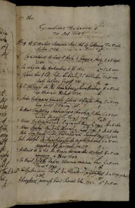 Ex auctione Hannover. d. 30. Oct. 1747.