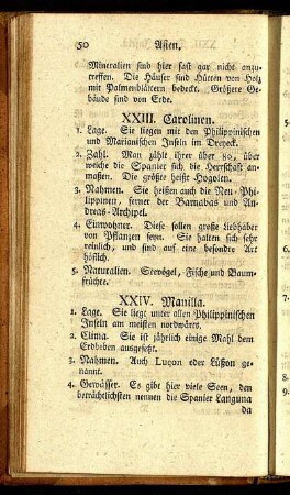 XXIII. Carolinen. - XXXIII. Cochin=China.