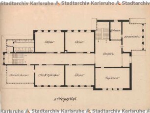 Beichel, Friedrich. Schulhaus Rüppurr. Schulhausneubau