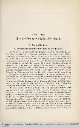 Sechstes Buch: Die indische und ostasiatische Kunst