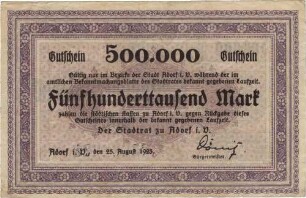 500000 Mark