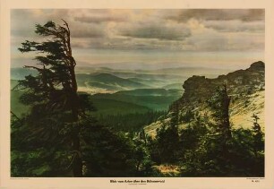 Blick vom Arber über den Böhmerwald
