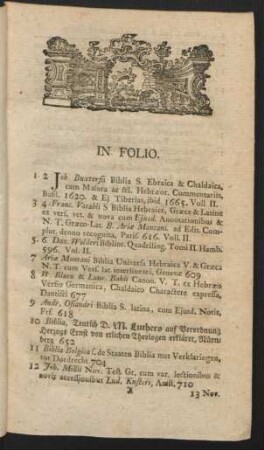 Sect. I. Biblia, Comment. Observ.
