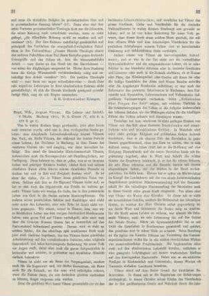 31-35 [Rezension] Hopf, Wilhelm, August Vilmar
