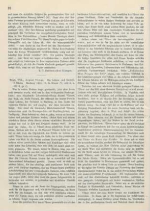 31-35 [Rezension] Hopf, Wilhelm, August Vilmar