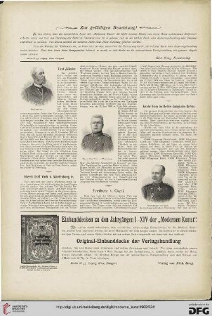 Zur gefälligen Beachtung