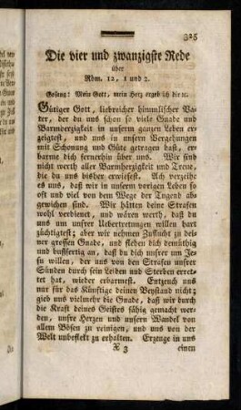 325-336, Die vier und zwanzigste Rede über Röm. 12, 1 und 2.