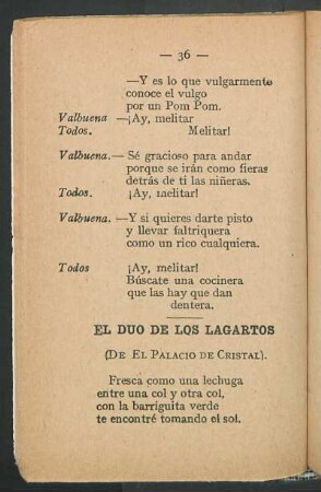 El duo de los lagartos : (De el palacio de cristal)