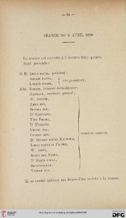 Séance du 4 avril 1890