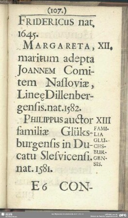 Familia Gluchsburgensis