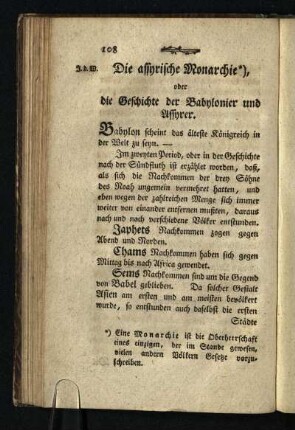Die assyrische Monarchie, oder die Geschichte der Baylonier und Assyrer