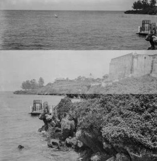 Fort Jesus : Blick auf den Küstenabschnitt am Fuße von Fort Jesus