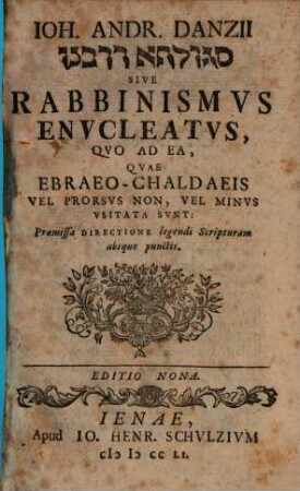 Rabbinismus enucleatus