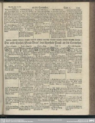 Die erste Epistel (Send-Brief) des Apostels Pauli an die Corinther