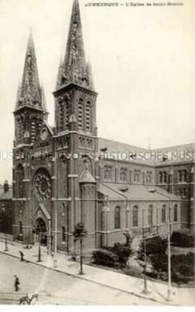 Ansicht der Kirche Saint-Martin in Dunkerque (Dünkirchen)