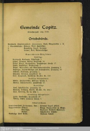 Behördenverzeichnis : Ortsbehörde