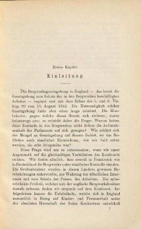 Die Anfänge der englischen Bergwerksgesetzgebung
