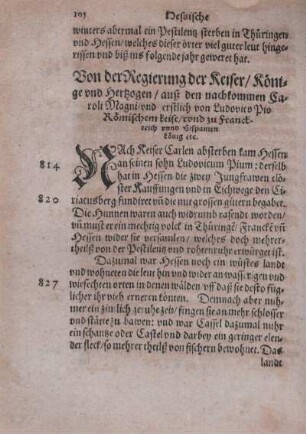 Von der Regierung der Keiser, Könige vnd Hertzogen, auß den nachkommen Caroli Magni vnd erstlich von Ludovico Pio Römischem Keiser vnd zu Franckreich vnnd Hispanien könig etc.