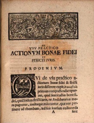 De Vsv Practico Actionvm Bonae Fidei Et Stricti Ivris