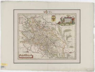 Karte von Schlesien, 1:1 000 000, Kupferstich, um 1681