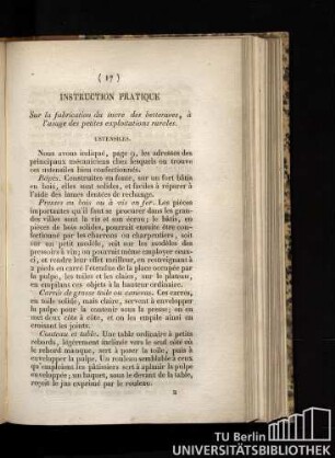 Instruction pratique Sur la fabrication du sucre des betteraves, à l'usage des petites exploitations rurales