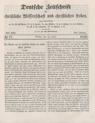 129-135 Der Kampf um die christliche Freiheit im apostolischen Zeitalter : Schluß