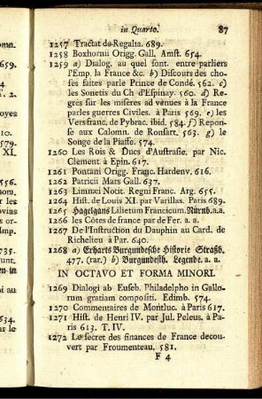 In Octavo Et Forma Minori.